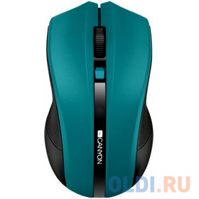 Мышь беспроводная CANYON CNE-CMSW05G, 2.4Ghz wireless Optical  Mouse with 4 buttons, DPI 800/1200/1600, зеленый