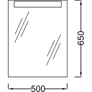 Зеркало Jacob Delafon Presquile 50x65 см (EB1107-NF) в Москвe