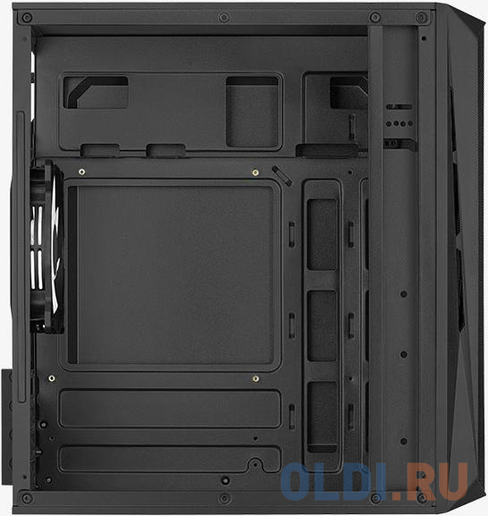 Корпус microATX Aerocool Cs-107-A-BK-v2 Без БП чёрный