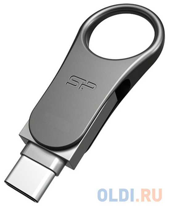 Внешний накопитель 16GB USB Drive <USB 3.0 Silicon Power Mobile C80 USB 3.0 + Type C (SP016GBUC3C80V1S)