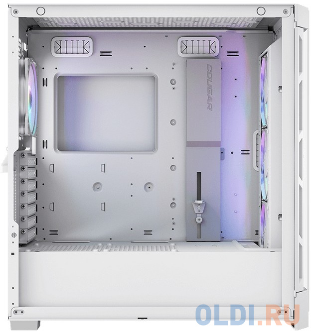 Cougar Airface Pro RGB White 4x120MM ARGB FAN, ARGB FAN HUB, БЕЗ БП, БЕЛЫЙ, E-ATX