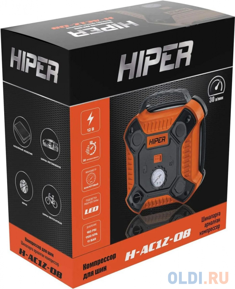 Компрессор для шин HIPER H-AC12-08