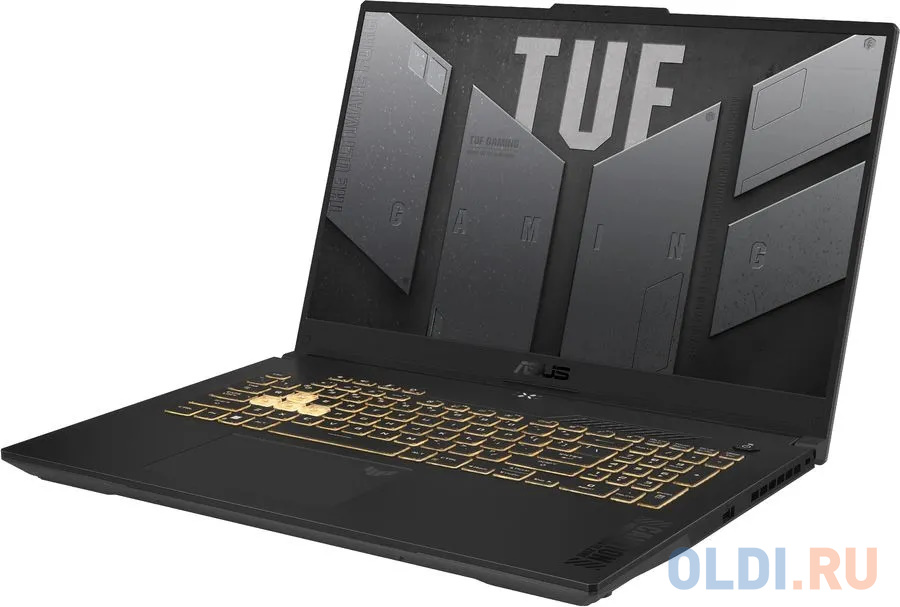 Ноутбук Asus TUF Gaming F17 FX707ZU4-HX058 Core i7 12700H 16Gb SSD512Gb NVIDIA GeForce RTX4050 6Gb 17.3" IPS FHD (1920x1080) noOS grey WiFi BT Ca