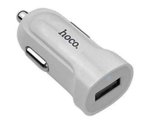 Автомобильное зарядное устройство Hoco Z2, 1USB, 1,5A, белый (39020)