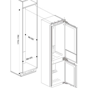 Встраиваемый холодильник Haier BCFT629TWRU