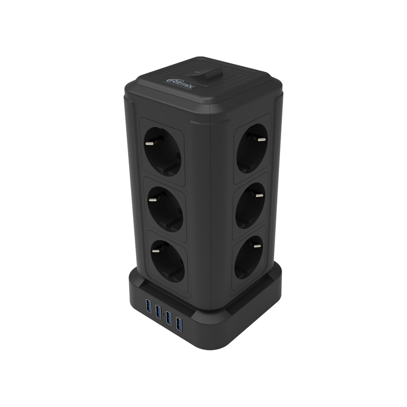 Сетевой фильтр Ritmix RM-2124 12 Sockets 2m Black