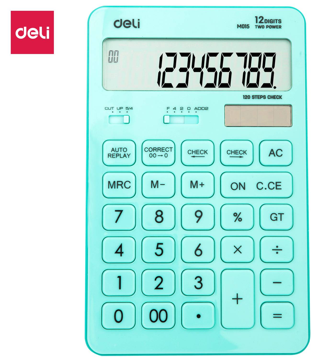 Калькулятор настольный Deli Touch EM01531 голубой