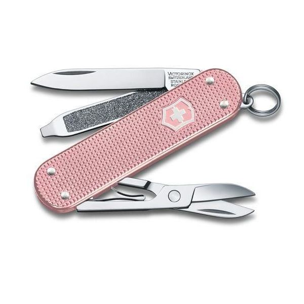 Нож-брелок Victorinox Classic 0.6221.252G SD Alox Colors, 58 мм, 5 функций, "Cotton Candy"