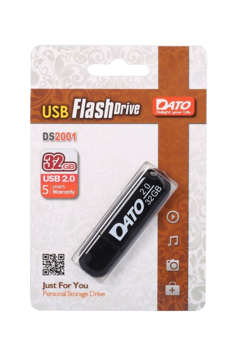 Флешка Dato 32Gb DS2001 DS2001-32G USB2.0 черный в Москвe