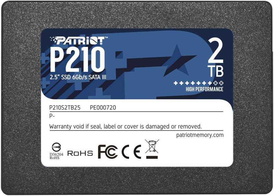 Накопитель SSD Patriot P210 2Tb P210 (P210S2TB25) в Москвe