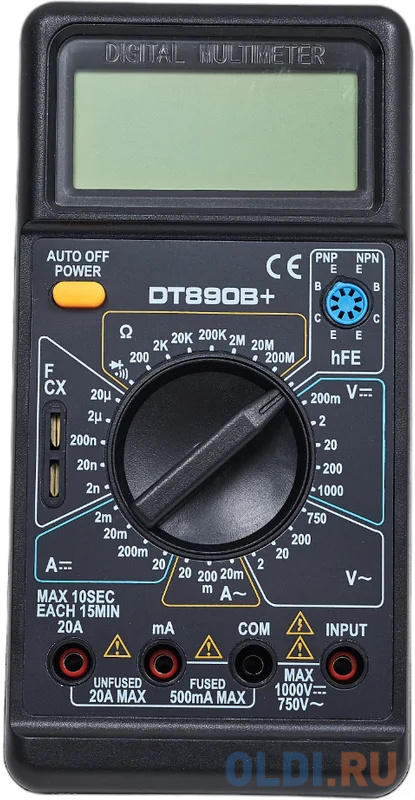 WHDZ мультиметр цифровой DT890B+