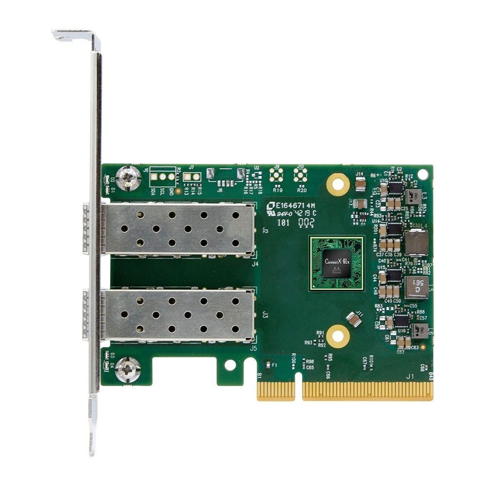 Сетевая карта NVIDIA ConnectX-6 Lx, 2xSFP28, 25 Гб/с, PCI-Ex8, Retail (MCX631102AN-ADAT) в Москвe