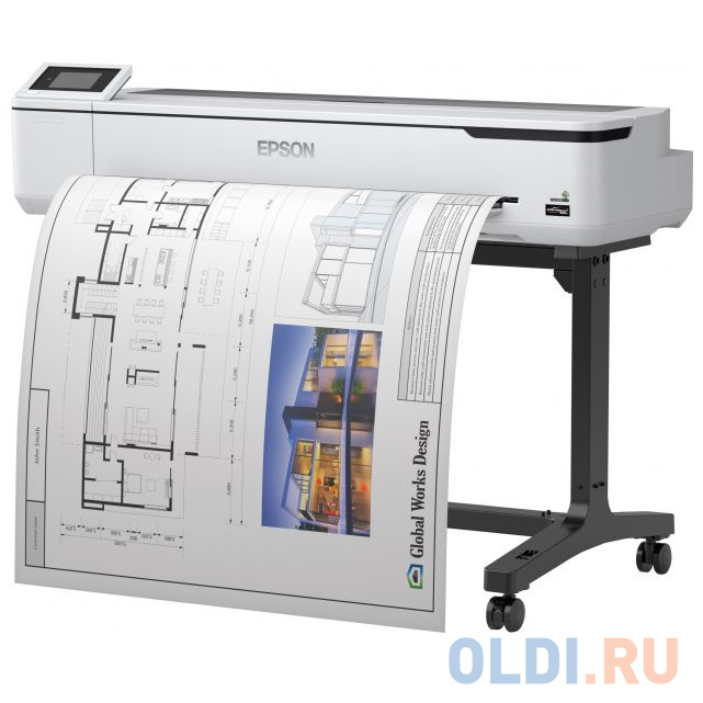 Плоттер струйный Epson SureColor SC-T5100 (A0; 36 (914 мм); 4-цветная струйная печать; 2400 x 1200;  31 сек А1; USB; LAN; Wifi)