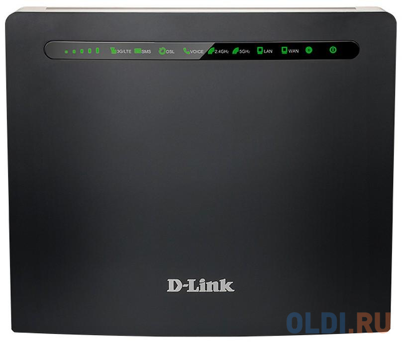 Маршрутизатор D-Link DWR-980/4HDA1E Беспроводной двухдиапазонный маршрутизатор AC1200 с поддержкой 4G LTE и VDSL2, с портами Gigabit Ethernet и 2 FXS-