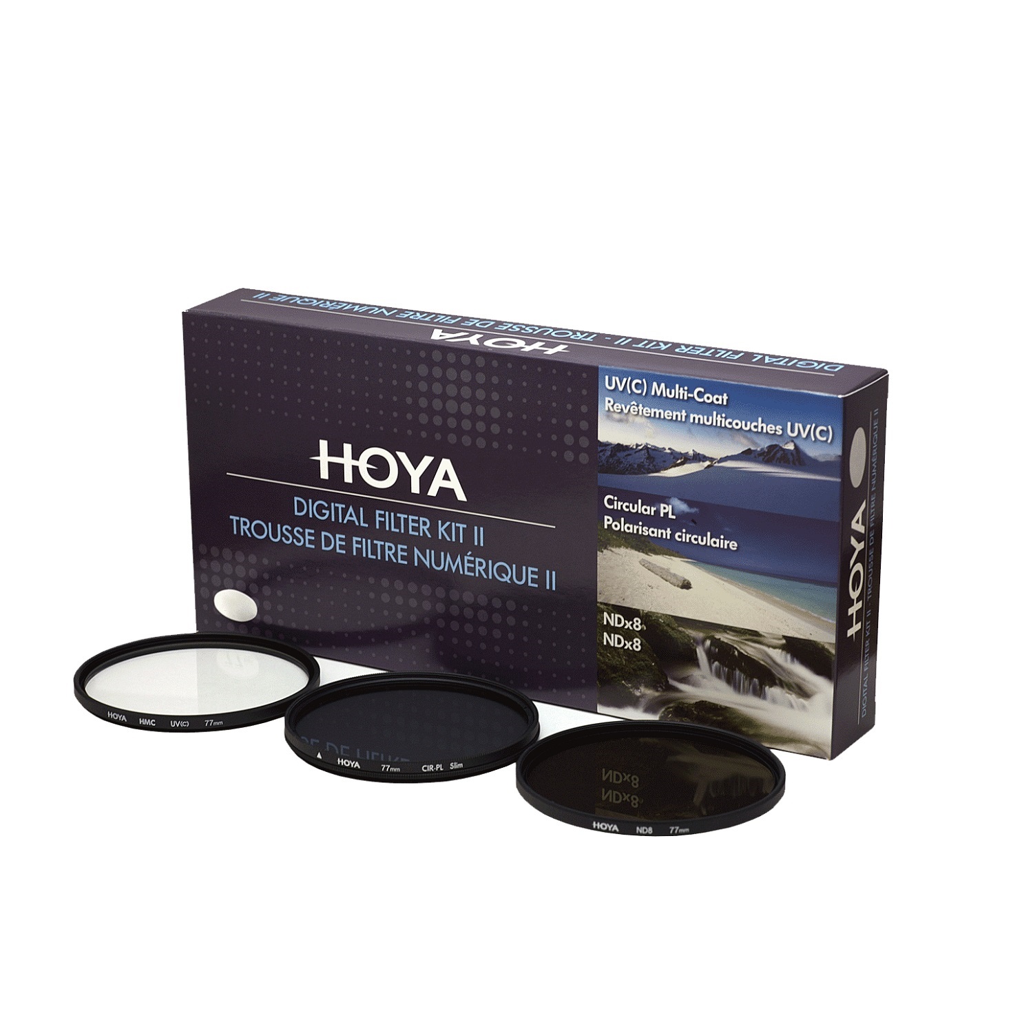 Набор светофильтров Hoya UV (C) HMC MULTI, PL-CIR, NDX8 37MM в Москвe