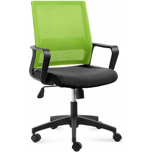 Офисное кресло NORDEN Бит LB 815B-AF07-T09 черный пластик / зеленая сетка / черная ткань