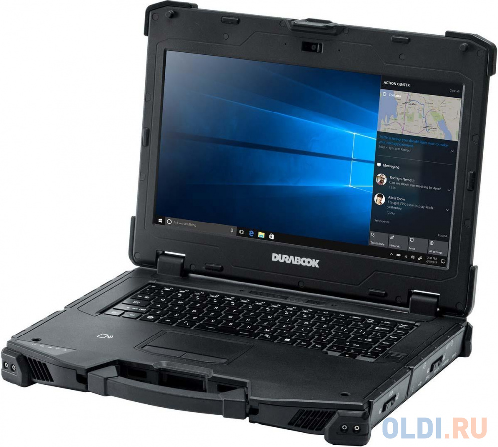 Ноутбук Durabook Durabook S14I Gen2 14" 1920x1080 Intel Core i5-1135G7 SSD 256 Gb 8Gb Intel Iris Xe Graphics черный Windows 10 Professional S4E1A