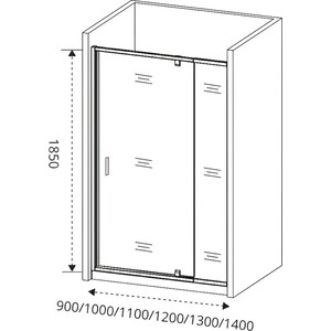 Душевая дверь Good Door Orion WTW-PD 120x185 матовая Grape, хром (WTW-PD-120-G-CH) в Москвe