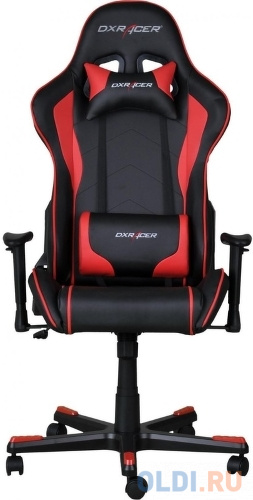 Игровое кресло DXRacer Formula чёрно-красное (OH/FE08/NR, экокожа, регулируемый угол наклона) в Москвe