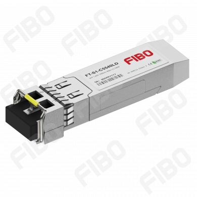 Модуль SFP FIBO, 40 км, LC, Tx:1550 нм, 1.25 Гбит/с, SM, двойной, WDM, DDM (FT-S1-C5540LD)