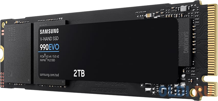 Samsung SSD 2Tb 990 EVO M.2 MZ-V9E2T0BW NVMe 2.0, PCIe 4.0 x4, V-NAND TLC