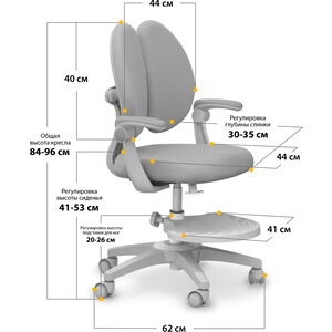 Детское кресло Mealux Sprint Duo Grey обивка серая (Y-412 G) в Москвe