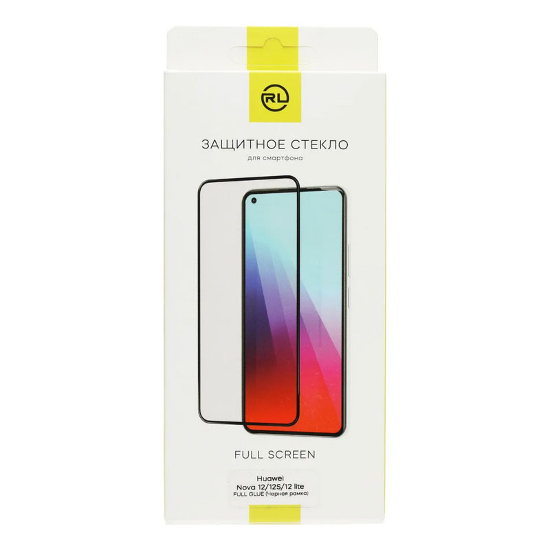 Защитное стекло Red Line для Huawei Nova 12 / 12S / 12 Lite Full Screen Tempered Glass Full Glue на подложке Black УТ000039118 в Москвe