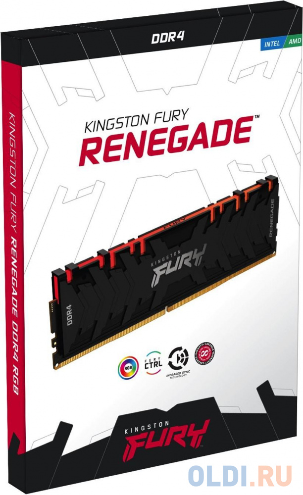 Kingston 8GB 3600MHz DDR4 CL16 DIMM FURY Renegade RGB