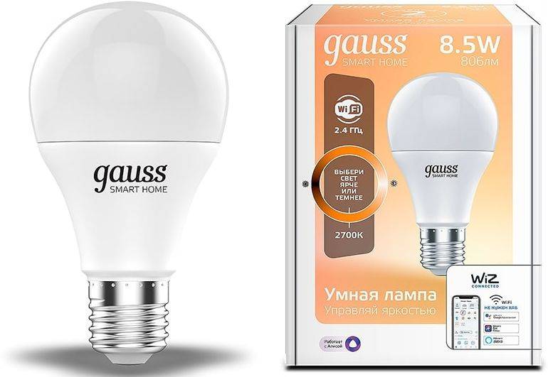 Умная лампа Gauss IoT Smart Home (1050112)