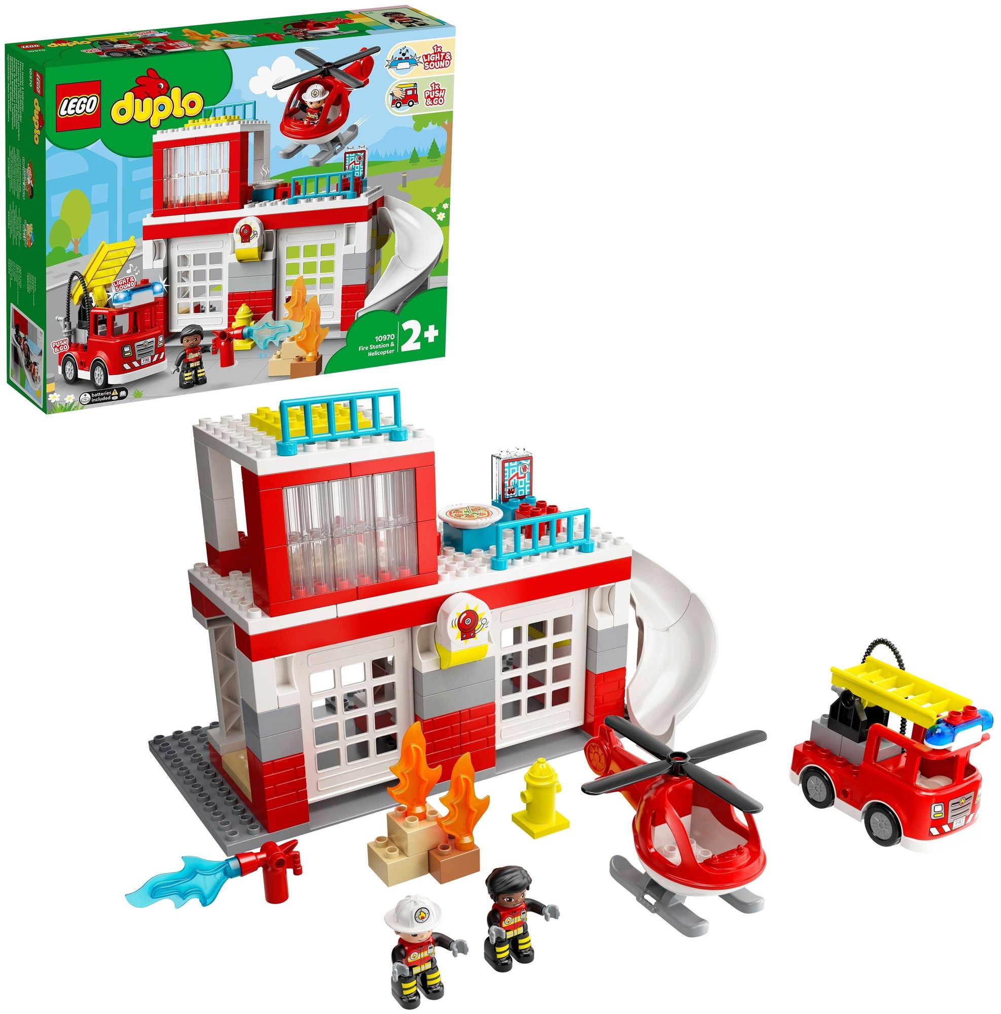 Конструктор Lego Duplo Town Fire Station & Helicopter пластик (10970)