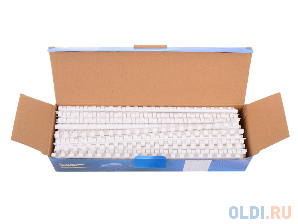 Пластиковые пружины 8 мм (30-50 листов) белые 100 шт. Office Kit (BP2011)