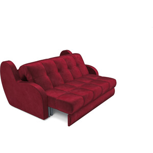 Диван Mebel Ars Диван Аккордеон Барон (бархат красный star velvet 3 dark red) в Москвe