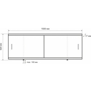 Ванна стальная Kaldewei Saniform Plus 361-1 150x70 с экраном Emmy Эко и ножками в Москвe