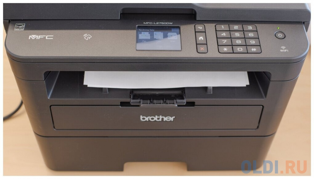 Brother MFC-L2750DW, P/C/S/F, A4, 34 стр/мин, 256 МБ, Duplex, ADF50, GigaLAN,USB, Wi-Fi, лоток 250 л., старт.картридж 1200 стр. Ex MFC-L2751DW в Москвe