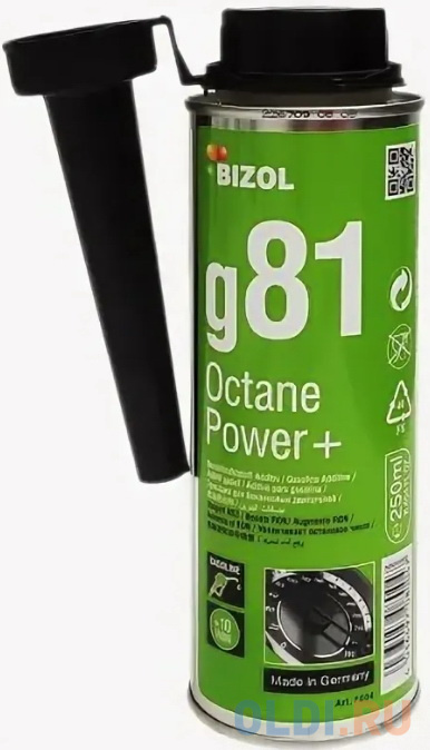 8004 BIZOL Присадка для повышения октанового числа Octane Power+ g81 (0,25л)
