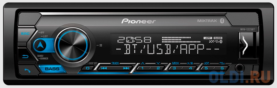 Автомагнитола Pioneer MVH-S325BT 1DIN 4x50Вт в Москвe