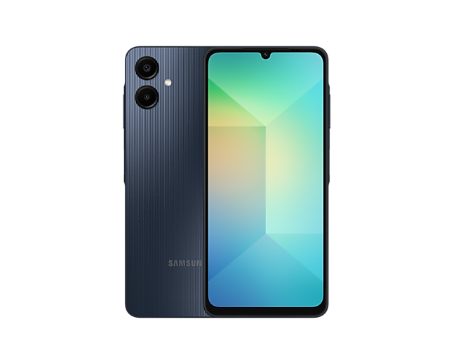 Смартфон Samsung Galaxy A06, 6.7" 1600x720 PLS, MediaTek Helio G85, 6Gb RAM, 128Gb, 3G/4G, Wi-Fi, BT, 2xCam, 2-Sim, 5000 мА⋅ч, USB Type-C, Android 14, черный (SM-A065FZKHMEA) в Москвe