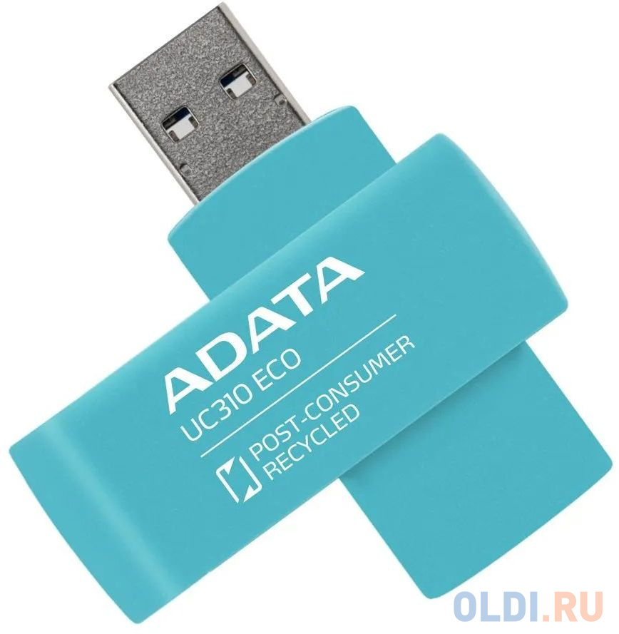 Флеш Диск A-DATA 64GB <UC310E-64G-RGN> UC310E, USB 3.2, зеленый в Москвe