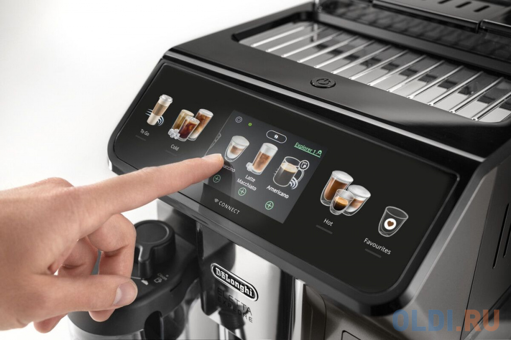 Кофемашина Delonghi ECAM450.86.T 1450Вт черный/серебристый в Москвe