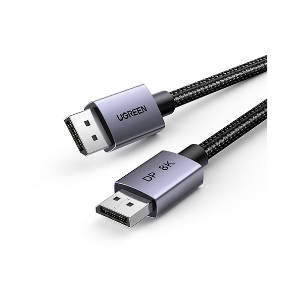 Кабель DisplayPort (19M)-DisplayPort (19M) v1.4 4K/8K, экранированный, 1 м, серый UGREEN DP120 (25903)