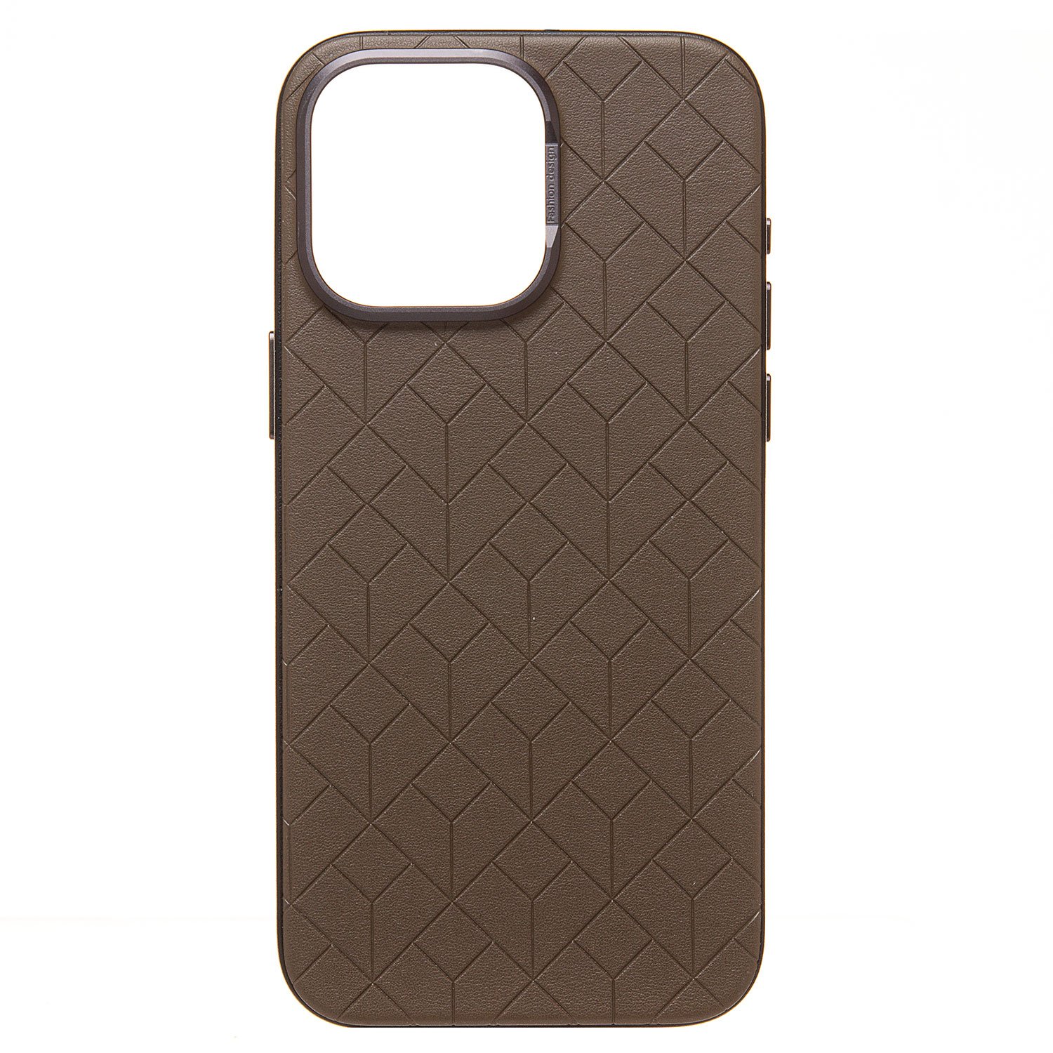 Чехол-накладка Activ SM089 для смартфона Apple iPhone 15 Pro Max, экокожа, коричневый (226541)