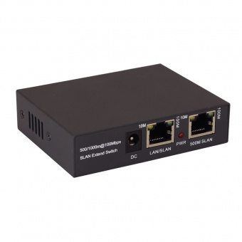 Удлинитель Ethernet (VDSL) Osnovo TR-IP1, 1xRJ-45-1xRJ-45, по витой паре до 800 м (TR-IP1(800m))
