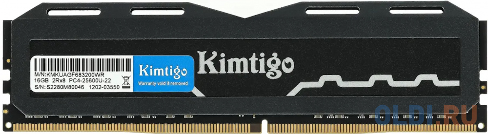 Память DDR4 16Gb 3200MHz Kimtigo KMKUAGF683200WR RTL PC4-25600 DIMM 288-pin