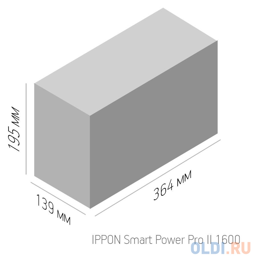 ИБП Ippon Smart Power Pro II 1600 1600VA/960W LCD,RS232,RJ-45,USB (4+2 IEC)