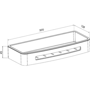 Полка-решетка IDDIS Optima Home хром (SHE10SPi44)