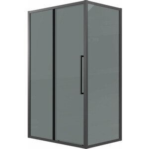 Душевой уголок Grossman Cosmo 100x90 тонированный, черный матовый (120.K33.02.1090.21.10)