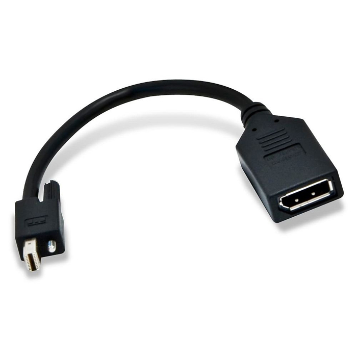Кабель Mini DisplayPort(M)-DisplayPort(20M), 20 см, черный Matrox (CAB-MDP-DPF)