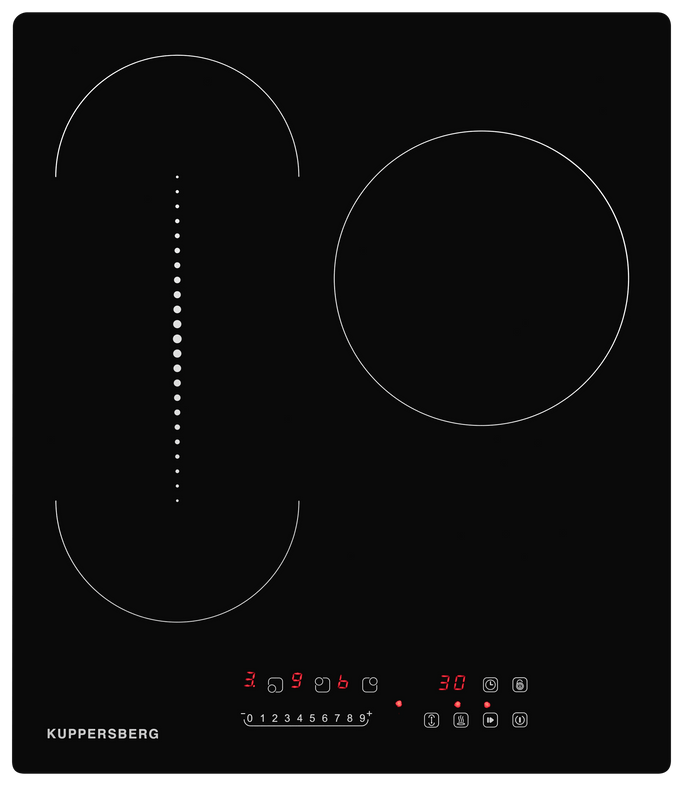 Электрическая варочная панель Kuppersberg ECO 411, 3 конфорки, черный (ECO 411)