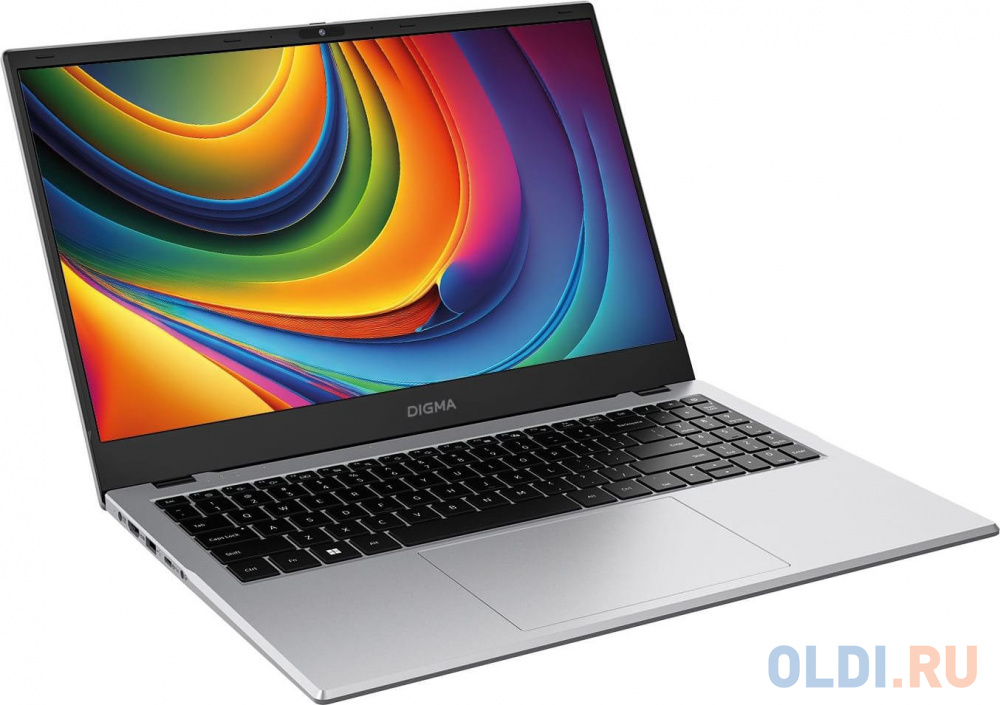 Ноутбук Digma EVE P5852 N-series N200 8Gb SSD256Gb Intel UHD Graphics 15.6" IPS FHD (1920x1080) Windows 11 Professional silver WiFi BT Cam 5900mA в Москвe