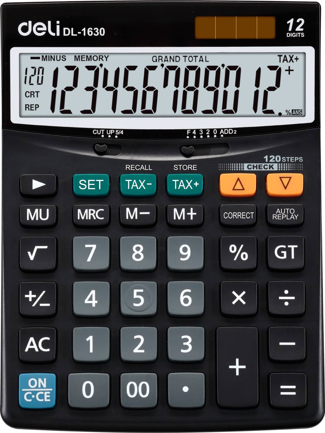 Калькулятор настольный Deli Core E1630 черный